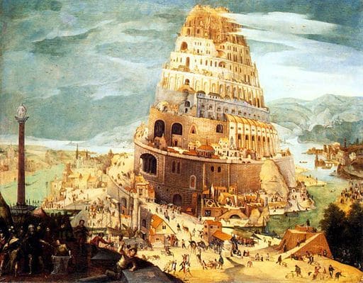High frequency trading myths, lies and babel represented by Babel's tower. High frequency trading trols and lobbyists use babel and red herring to dupe, daze and divert investors.